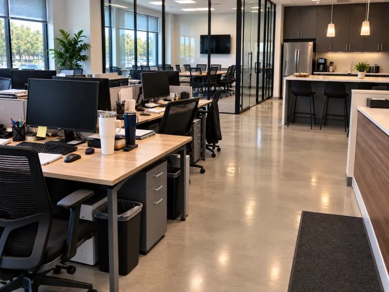 Reference photo of an office after cleaning